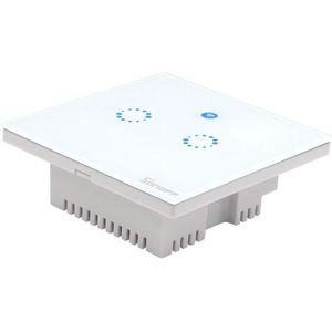 Sonoff T1 Smart Wifi Rf/App/Touch Control Muur Lichtschakelaar 1 /2 /3 Gang 86 type Uk Panel Muur Touch Light Switch Smart Home