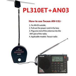 100% Tecsun PL310ET PL-310ET Volledige Band Radio Digitale Demodulator Fm/Am/Sw/Mw/Lw Wereld band Stereo Radio Digitale Ontvanger
