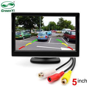 HD 800X480 2 Manieren Video-ingang 5 Inch TFT Auto Video Player 5 ""Parkeer Monitor Voor achteruitkijk Camera Parking Assistance System