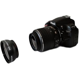 Professionele 52mm Converter Voor Nikon D5100 D3200 D70 D40 DSLR Camera met Cover