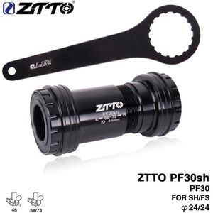 Ztto Fiets PF30sh PF30 24 Adapter Press Fit Bodem Beugels As Voor Mtb Racefiets Onderdelen Prowheel 24Mm Crankstel crankstel