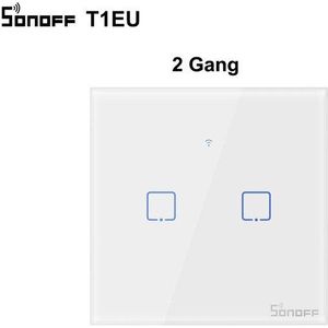 Sonoff Tx T1 Eu T2 Ons 1 2 3 Gang Wifi Schakelaar Smart Home 433/Rf Muur Light Touch schakelaar Via Ewelink Werkt Met Alexa Google Thuis