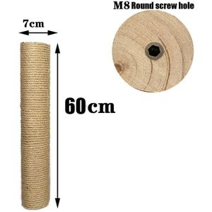 Kat Krabpaal Krabpaal Sisal Massief Houten Diy Kat Klimrek Vervanging Post Accessoires Kitten Speelgoed Huisdier Meubels