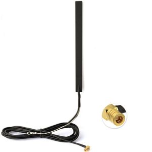 Eightwood Dab + Fm/Am Auto Radio Antenne Amplified Antenne Interne Glas Mount Smb Connector Voor Jvc Pioneer Alpine kenwood Clarion