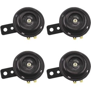 4Pcs 12V Motorfiets Hoorn Universele Waterdichte Elektrische Claxon Motor Geluid Luid Scooter 105db 12V Motor Accessoires