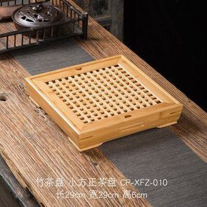 Natuurlijke Bamboe Theeblad Chinese Kung Fu Theeceremonie Tafel Hand Gemaakt Thee Sets Theepot Ambachten Lade Omgeving