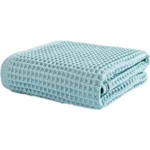 ZOLLNER set van 6 handdoeken in 50x70 cm - duurzame badstof handdoeken in wit - met praktische hanger - tijdloos wafelmotief - wasbaar tot 95°C - katoen - hotelkwaliteit