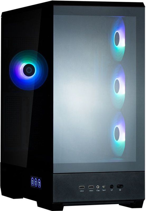 Zalman - P50 DS ATX Behuizing - Zwart - Gelaagd Glas - Panoramisch Uitzicht