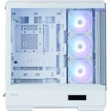 Zalman - P50 DS ATX Behuizing - Wit - Getemperd Glas - Panoramisch Zicht