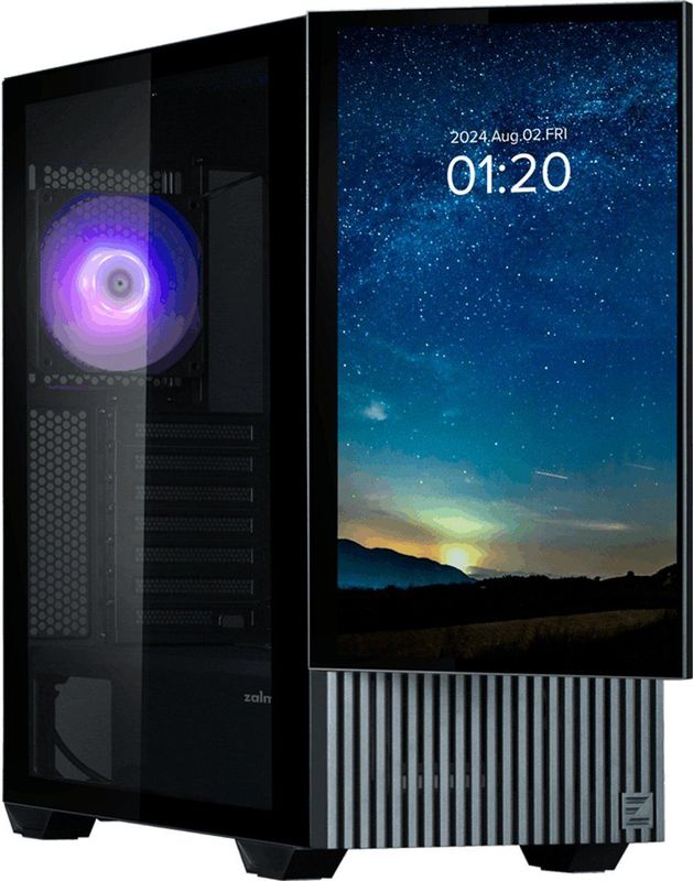 ZALMAN - Z10 DS - PC Behuizing - Zwart - Met 15,6 Inch Display