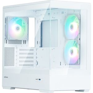 Zalman - P30 V2 - micro-ATX Behuizing - Wit - Tempered Glass - Panoramisch Uitzicht