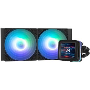 Zalman - KOI ALPHA2 DS 240mm AIO - CPU Waterkoelers - Zwart - Aluminium Radiator