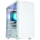 Zalman - T4 Plus - Mini Tower Behuizing - Wit - Doorzichtig Zijpaneel