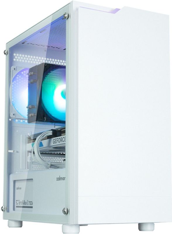 Zalman - T4 Plus - Mini Tower Behuizing - Wit - Doorzichtig Zijpaneel