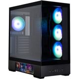 Zalman P40 DS - PC Behuizing - Panoramisch Uitzicht - Gehard Glas