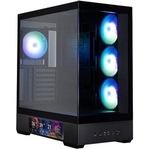 Zalman P40 DS - PC Behuizing - Panoramisch Uitzicht - Gehard Glas
