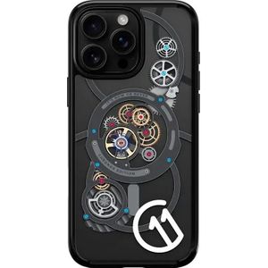 Spigen Beschermhoes voor iPhone 16 Pro, Ultra Hybrid T MagFit, [c11 Series Chronos Edition] [knop camera control afgedekt] [MagSafe compatibel] [3D-effect zeshoekige lagen] 6,3 inch - c11 Chronos