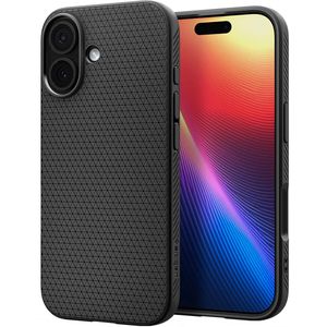 Spigen - Liquid Air - Backcover - Matte Black - Voor Apple iPhone 17