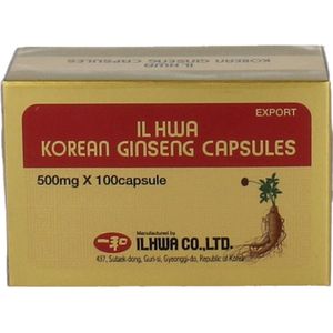 IL Hwa Ginseng Poeder 500mg 100 cap
