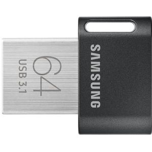 Samsung - MUF-64AB - USB Flash Drive - 64 GB - USB Type-A - Grijs, Zilver