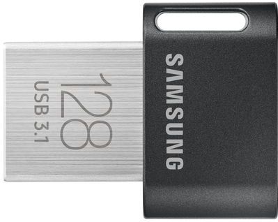 Samsung - MUF-128AB - USB Flash Drive - 128 GB - USB Type-A - Grijs, Zilver