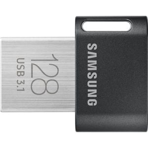 Originele Samsung FIT-Plus USB-A Stick voor Opslaggeheugen 128GB Grijs