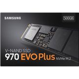Samsung 970 EVO Plus - Interne SSD - PCIe 3.0 - NVMe M.2 - 500 GB