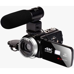 4K HD Night Vision 48MP Home WiFi Live Camcorder DV Digitale Camera  Stijl:Microfoon