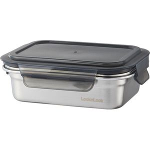 Lock&Lock RVS Vershoudbakje - Bewaardoos met deksel - Vershouddoos - (kleine) Lunchbox - Snackbox - Lunchtrommel - 600 ml - Lekvrij - BPA vrij - Stapelbaar - Duurzaam - LocknLock