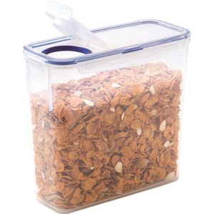 Lock&Lock Vershouddoos - Bewaardoos met deksel - Voorraaddoos - Voorraadpot - Voor Ontbijtgranen en Cornflakes - Waspoeder opbergdoos - Voercontainer - 3,4 liter - LocknLock