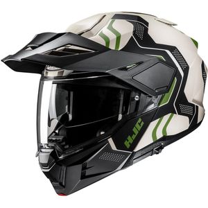 HJC - i80 Velly - Adventure Motorhelm - Zwart Wit Groen