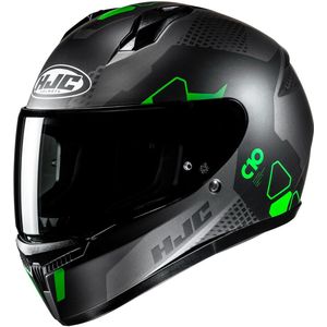 HJC - C10 - Integraalhelm - Zwart Grijs Groen - Polycarbonaat