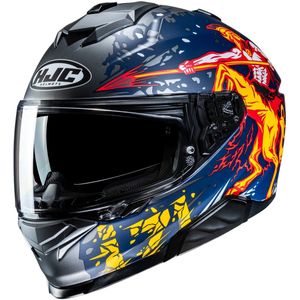 HJC - i71 - Integraalhelm - Grijs Rood Blauw Geel - Polycarbonaat