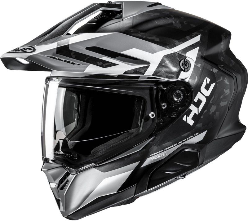 HJC - RPHA 60 Dakar - Adventure Motorhelm - Zwart Wit Zilver
