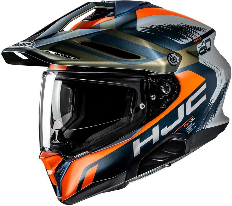 HJC - RPHA 60 Quid - Motorhelm - Zwart Oranje Goud Zilver - Adventure