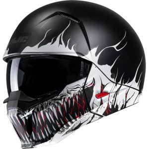 HJC I20 Scraw - Open Face Helm - Zwart Wit