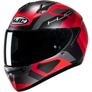 HJC C10 Tins Zwart Rood Integraalhelm - Maat XXL - Helm