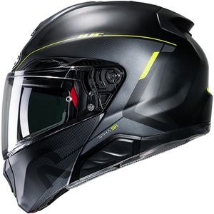 HJC - RPHA 91 - Systeemhelm - Zwart Geel - Glasvezel/Fiber Mix