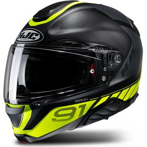 HJC - RPHA 91 - Systeemhelm - Zwart - Koolstof-aramide - Lichtgewicht