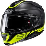 Hjc - Rpha 91 Rafino - Systeemhelm - Zwart Geel - Kunststof