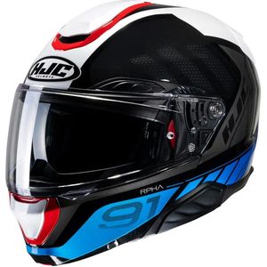 HJC - RPHA 91 - Systeemhelm - Zwart Blauw - Glasvezel