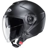 i40N - Jethelm - Zwart - Polycarbonaat - Met Getint Zonnevizier