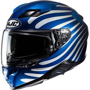 HJC - F71 Zen - Helm - Blauw Wit - Geavanceerde Motorhelm