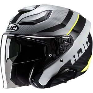 HJC F31 Naby - Jethelm - Zwart Grijs - Geavanceerde Glasvezelcomposiet