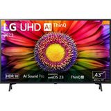 LG 43UR80006LJ UHD TV 109 cm (43 inch) (Active HDR, 60 Hz, Smart TV), modeljaar 2023