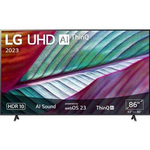 LG LCD-led-TV 86UR78006LB, 217 cm / 86", 4K Ultra HD, Smart TV, UHD, α5 Gen6 4K AI-Processor, HDR10, AI Sound, AI Brightness Control