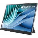 LG 16"" 16MR70.ASDWU +zicht LG Gram USB-C 16:10 2560x1600 (2560 x 1600 pixels, 16""), Monitor, Zilver