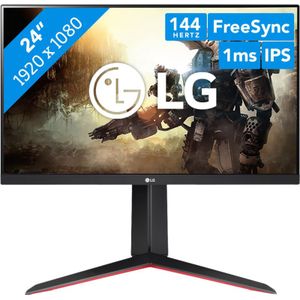 LG UltraGear 24GN65R-B - Full HD IPS Gaming Monitor -144hz - 24 inch