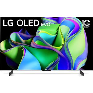 LG OLED42C38LA (42"", C3, OLED, 4K), TV, Zwart