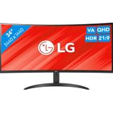 LG 34WR50QC-B - QHD Curved Ultrawide Monitor - sRGB 99% - 100hz - 34 inch